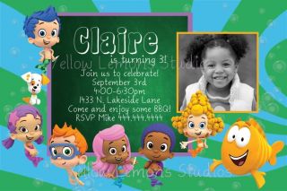 Bubble Guppies Birthday Party Invitation Digital File Only