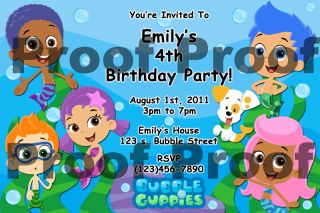  Bubble Guppies Birthday Invitations