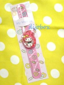 Sanrio My Melody Bubble Digital Slap Bracelet Watch Easy Wearing 