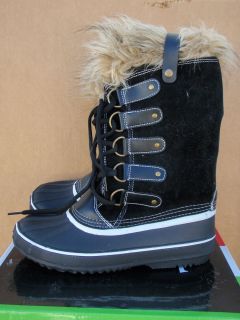 Bucco Capensis Krista Faux Snow Women Timberland Nike NWD Black Size 8 