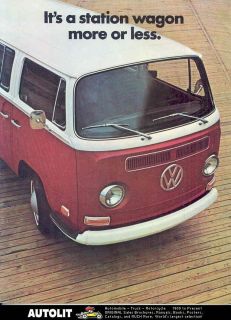 1971 VW Bus Station Wagon Westfalia camper Brochure
