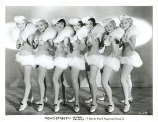 Vintage 1933 Pre Code Chorus Line Pin Up 42nd Street Gaggle of 