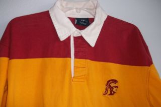   USC (Univ. of Southern Cal) Rugby L/S Shirt by Pro Player  Rubber Btns