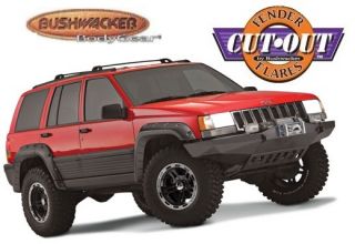 Bushwacker 10916 07 Front Rear Cutout Style Fender Flares 93 98 Jeep 