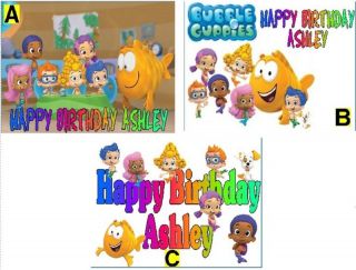 Bubble Guppies Custom Cake Topper Frosting Sheet