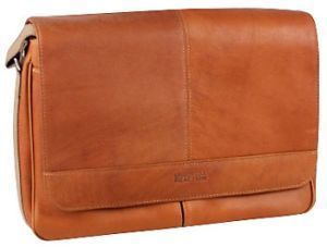   Risky Business Leather Messenger Bag Business Case Tan