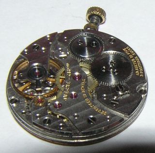 Old Bueche Girod Ladies Wrist Watch Movement 17J 5 Positions for Parts 