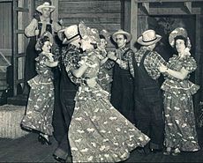 RARE 1944 WLS Radio National Barn Dance Cast Photo Chicago Illinois 