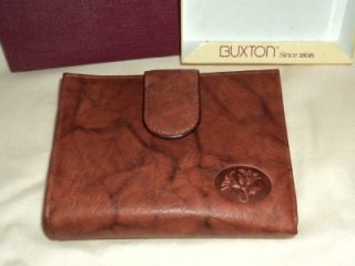NEW BUXTON WOMANS WALLET LADYS LEATHER WALLET NEW IN ORIGINAL BOX