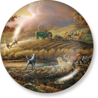 Terry Redlin Always Alert Collector Plate from The Harvest Series 