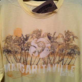 NWT XL Margaritaville Jimmy Buffett Parrot Palm Trees Guitar T Shirt 