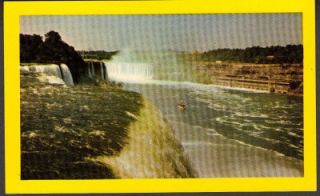 The Niagara River Lake Erie Buffalo New York NY Vintage Postcard