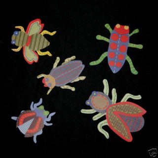 RARE Pottery Barn Kids Max Bugs Beetles Insects Wallies Cutouts Decals 