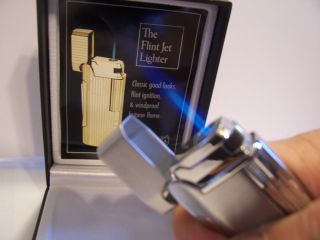 Colibri CEO Silver Flint Jet Cigar Pipe Cigarette Lighter $100 Dad 