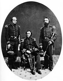   1860 Du Pont, center, with Sidney Smith Lee and David Dixon Porter
