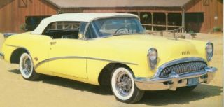 The 1954 Buick Skylark shared its 122 inch wheelbase with the 