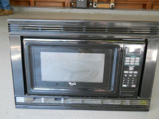 Whirlpool 24 Black Built in Microwave with Trim Kit