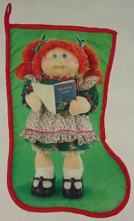 Scarce Vintage 1985 Cabbage Patch Doll Christmas Stocking