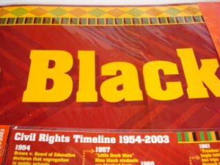Celebrate Black History Bulletin Board Banner Civil Rights Timeline 