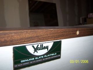 Valley Bumper Pool Table Vintage 30 years old at least See Notes