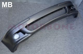   97 03 Front Head Bumper Cover PP OEM Style E39 + Fog Cover + Fog Clear