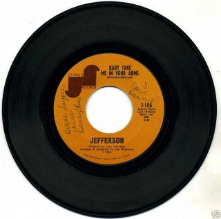  Jefferson Baby Take Me in Your Arms I Fell 45 RPM