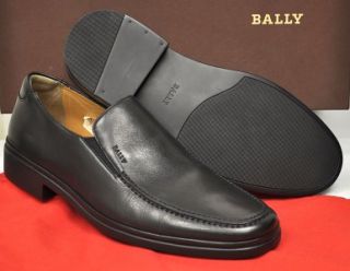 New Bally Mens Shoes New CADDO Loafer Made in Switzerland Black $425 