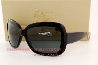 Brand New Burberry Sunglasses Be 4074 3001 87 Black 100 Authentic 