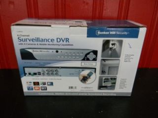 Bunker Hill 4 Cameras 500 GB H 264 DVR Surveillance Security System w 