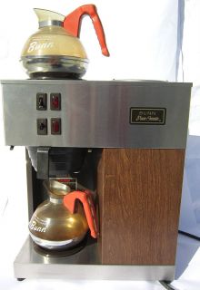 Bunn Restaurant Grade Coffee Maker Two Pot Warming Station