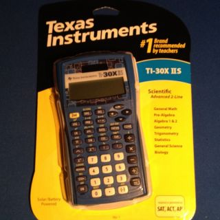   TI 30X IIS Solar / Battery Scientific Calculator BLUE TI30XIIS