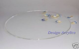 Round Acrylic Wedding Cake Board Stand Plate Clear