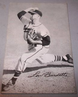 1950s Milwaukee Braves Lew Burdette Exhibit Card