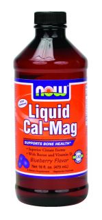 Liquid Blueberry Calcium Magnesium Citrate D by Now Foods 16 oz Liquid 