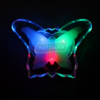Romantic LED Colorful Butterfly Night Light Bedsid Lamp