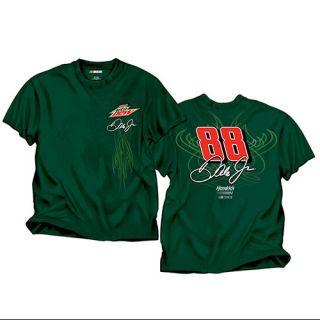 2012 Dale Earnhardt Jr 88 Diet Mountain Dew Green Fan NASCAR Tee Shirt 