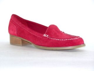 Marc Fisher Calera Womens Shoes Suede Loafers Red 8