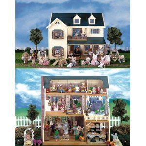 Calico Critters Deluxe Village House 3 Stories 9 Rooms Staircase Its 