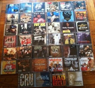 Lot of 40 Hip Hop CD Eminem Busta Rhymes Ghostface Diddy NAS Fat Joe 