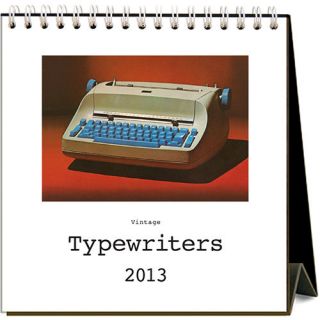 Vintage Typewriters 2013 Easel Desk Calendar