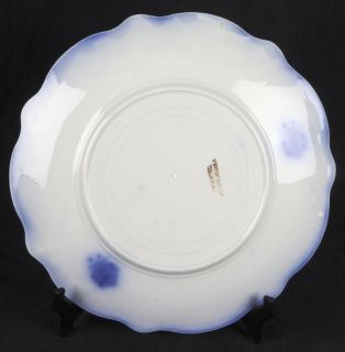 L496 Antique 2 Luncheon Plates RARE Flow Blue WH Grindley Grace 