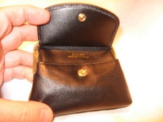 buxton black leather princess coin purse