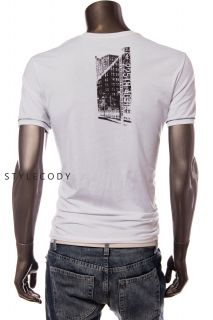 New Calvin Klein Jeans Mens Crew Neck City Graphic Tee T Shirt White 