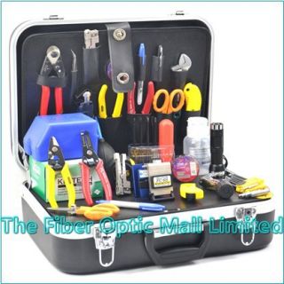 Optical Fiber Fusion Splice Toolkit w Cleaver Includes 31 Tools Ships 