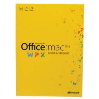 A59220B W7F 00014 Microsoft Office Mac Home Student Family Pack 2011 