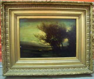 JEAN BAPTISTE CAMILLE COROT ANTIQUE VINTAGE OLD OIL PAINTING FRENCH 