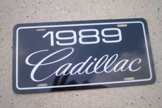 1989 Cadillac Tag 89 Caddy Allante DeVille Brougham