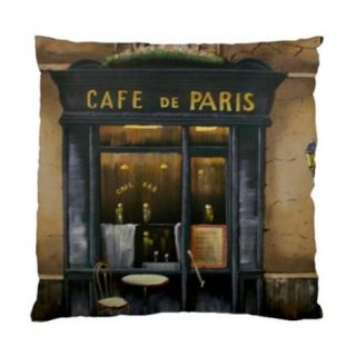 Home Decor Cafe de Paris Design Cushion Cover Patio Lounge Den Bedroom 