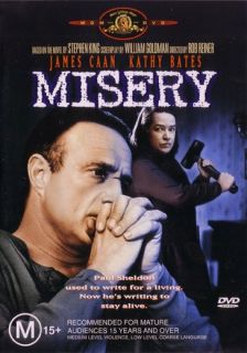 Misery Stephen King James Caan Kathy Bates New DVD