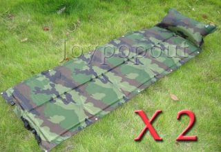 in 1 Camouflage Camping Hiking Sleeping pad Self Inflating Mattress